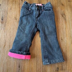 3/24$ Old Navy Baby Fleece Lined Bootcut Jeans size 12-18 months